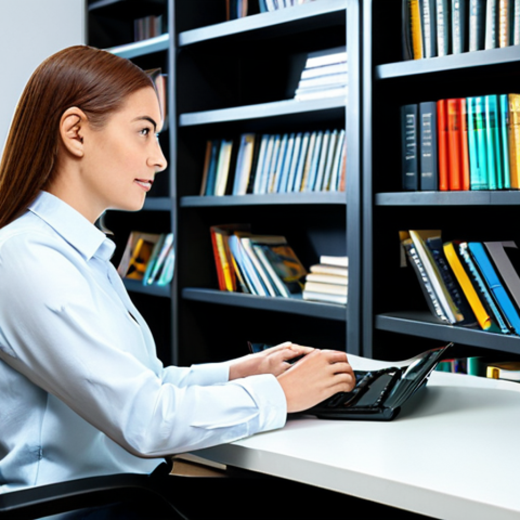 번역사 자격증 시험 관련 최신 정보 - Professional Translator at Work**

A professional translator in a modern, well-lit office, working o...