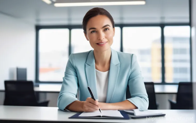 번역사 연봉 협상 시 유의점 - A male translator, in his late 20s, intensely focused on acquiring specialized knowledge. He is surr...