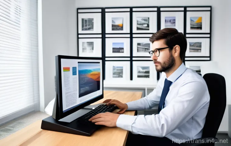 번역사 시험의 난이도에 따른 학습 계획 - A bright and energetic student, mid-twenties, sits comfortably in a modern, well-lit study space. Th...